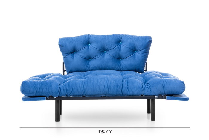 Atelier Del Sofa Nitta - Sofá-Cama de 2 Plazas Azul